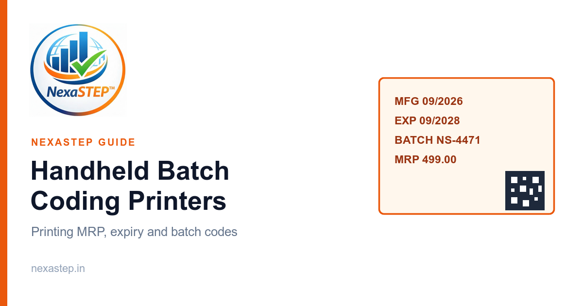 Choosing a handheld batch coding printer for MRP & expiry printing