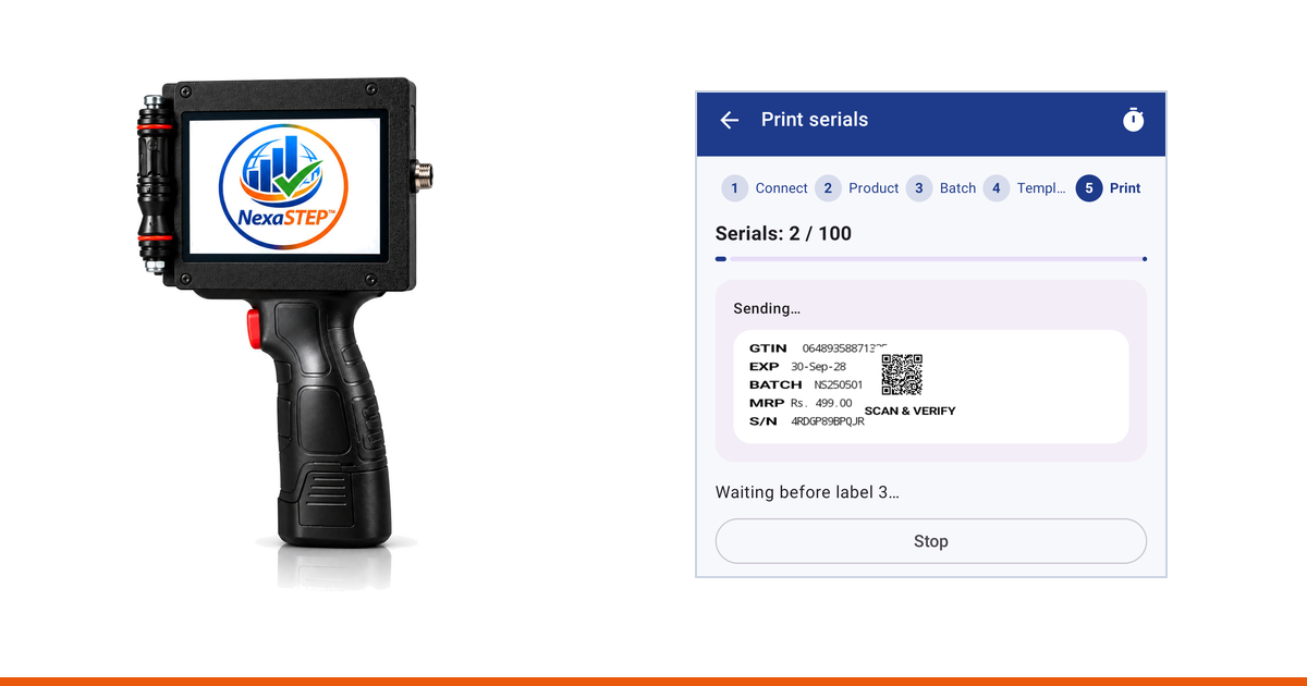 Print a Unique QR Code on Every Pack, Straight from Your Phone