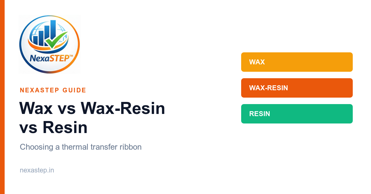 Thermal Transfer Ribbon: Wax vs Wax-Resin vs Resin — Which One Do You Need?
